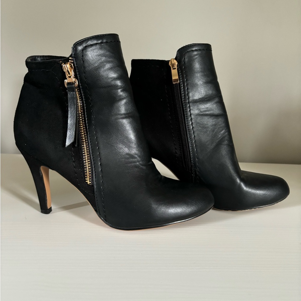 Pink Martini Black Ankle Boots